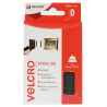 VELCRO® Brand 1m x 20mm Hook & Loop Tape Stick-On White Or Black