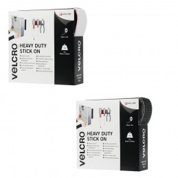 Heavy Duty 50mm Self Adhesive Velcro Hook & Loop Tape  White Or Black