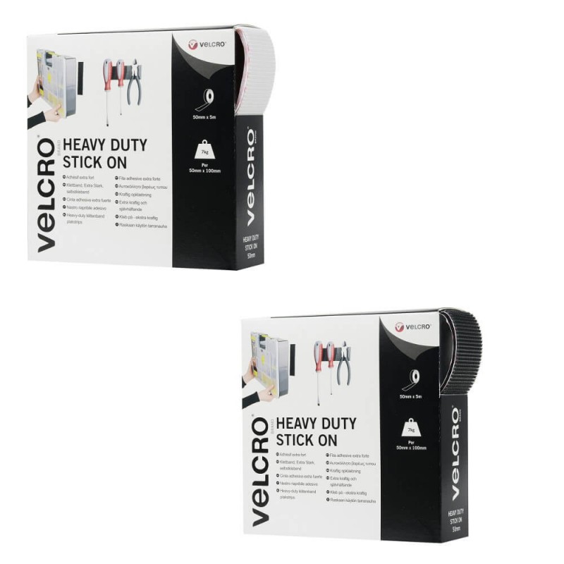 VELCRO® Brand Heavy Duty Stick On Self Adhesive Tape 50mm/20mm