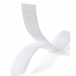 White Sew On Hook and Loop Tape 16mm, 20mm, 25mm,50mm & 100mm