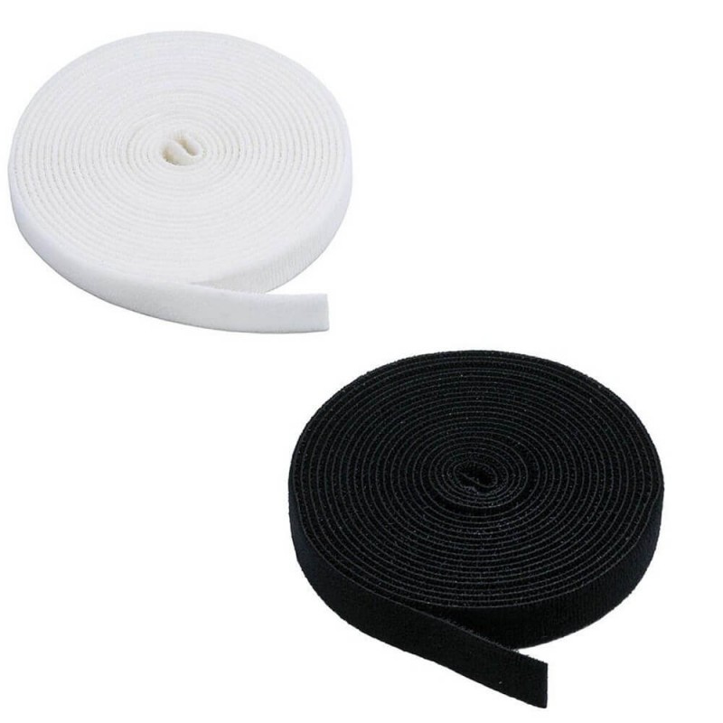 Hemline Black Self Adhesive Hook and Loop 20mm x 1.25m