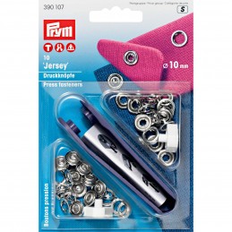 3. 390107 - Press Fasteners 10mm Jersey Ring 10 Piece Card
