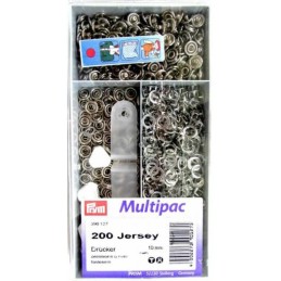 10. 390127 - Press Fasteners 10mm Jersey Multi Pack. 200 pieces