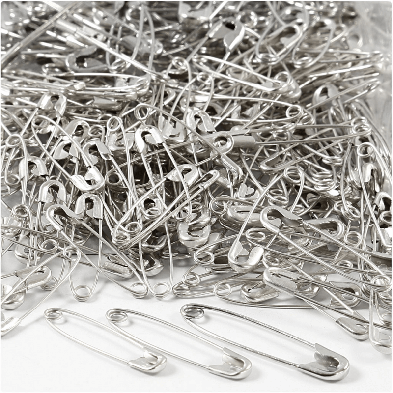 Safety Pins Silver or Gold 20mm - 46mm