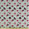100% Cotton Poplin Fabric Rose & Hubble Fancy Little Fox Faces Foxes