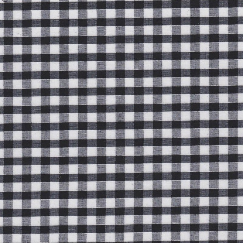Polycotton Fabric 1/4" Gingham Check Dress Craft School Summer