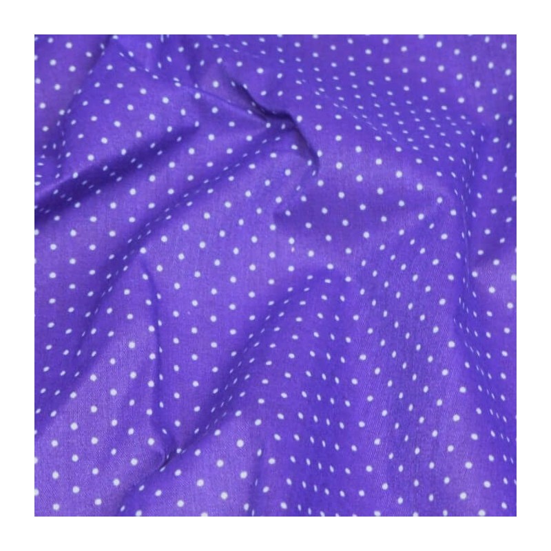Polycotton Fabric Pin Spot Polka Dots Dotty Dress Craft Poly Cotton
