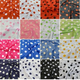 26mm Polka Dots Spots Polycotton Fabric