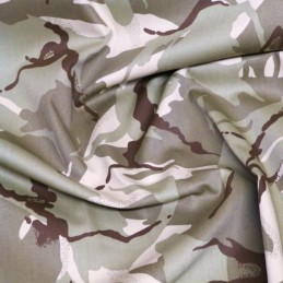 Desert Camouflage 100% Cotton Drill Fabric