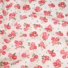 Polycotton Fabric Bunched Summer Roses Floral Flowers
