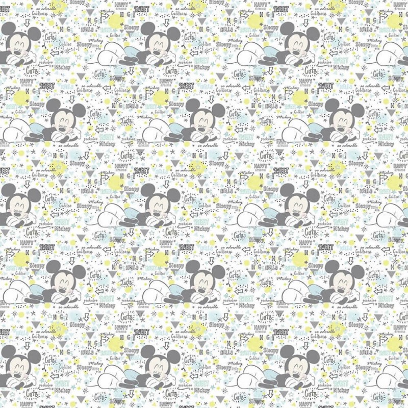 100% Cotton Patchwork Fabric Springs Creative Disney Peekaboo Mickey Baby
