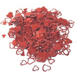 Wedding Table Confetti Scatter Sprinkle Party Decoration Foil Cut Out Hearts Red