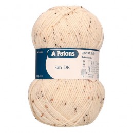 Patons Fab DK Yarn 100g Machine Washable 100% Acrylic Natural Tweed