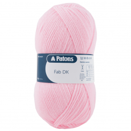 Patons Fab DK Yarn 100g Machine Washable 100% Acrylic Pink