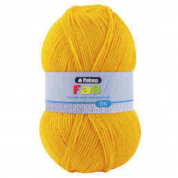 Patons Fab DK Yarn 100g Machine Washable 100% Acrylic Canary