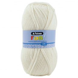 Patons Fab DK Yarn 100g Machine Washable 100% Acrylic Cream