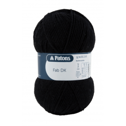 Patons Fab DK Yarn 100g Machine Washable 100% Acrylic Black