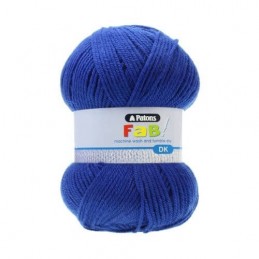 Patons Fab DK Yarn 100g Machine Washable 100% Acrylic Blue