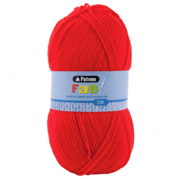 Patons Fab DK Yarn 100g Machine Washable 100% Acrylic Red