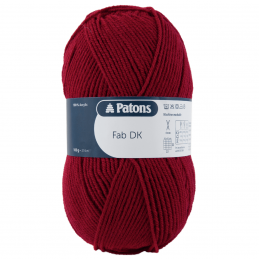 Patons Fab DK Yarn 100g Machine Washable 100% Acrylic Burgundy