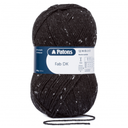 Patons Fab DK Yarn 100g Machine Washable 100% Acrylic Charcoal Tweed