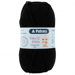 Patons Fairytale Fab Baby Smiles 4 Ply 50g Yarn Black