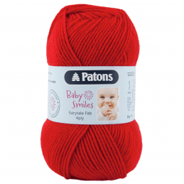 Patons Fairytale Fab Baby Smiles 4 Ply 50g Yarn Red  
