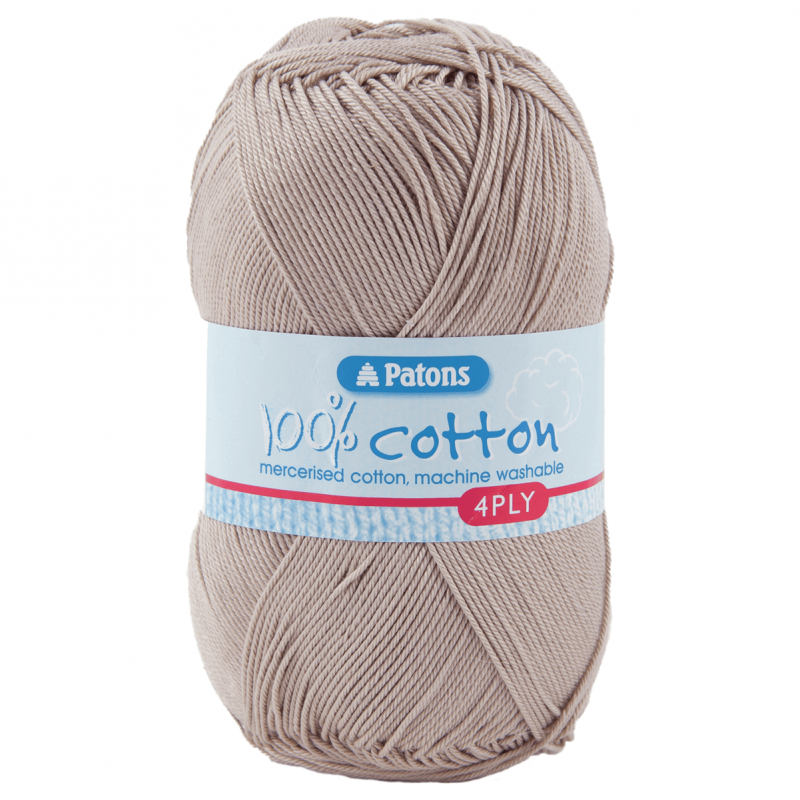 Patons 100% Cotton 4 Ply Yarn 100g Mercerized Cotton