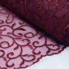 Embroidered Vine Nylon Voile Organza Curtain Dress Fabric