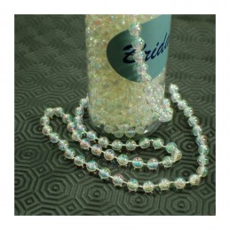 Iridescent\Clear 10m Pearl 8mm Beads String Garland of Decorative Bridal Wedding
