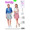 Burda Misses' Style Skirt Duo Fabric Sewing Pattern 6410