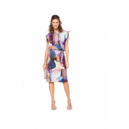 Burda Style Long Short Sleeveless Summer Dress Fabric Sewing Pattern 6414