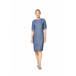 Burda Style Smart Casual Feminine Dress Fabric Sewing Pattern 6418