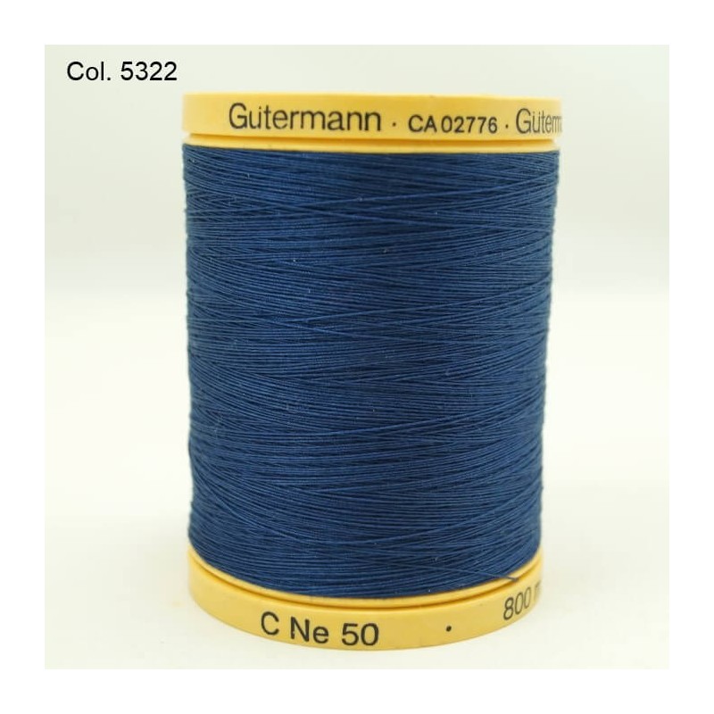 Gutermann Sewing Thread 100% Natural Cotton 800m Reels In 21 Colours (1)