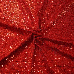 Sequin Dancewear Lycra Stretch Premium Quality Sparkle Fabric Dressmaking Red