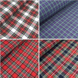 100% Brushed Cotton Fabric Tartan Wincyette Flannel Material