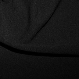 Black Scuba Crepe Fabric Stretch Jersey Spandex Material