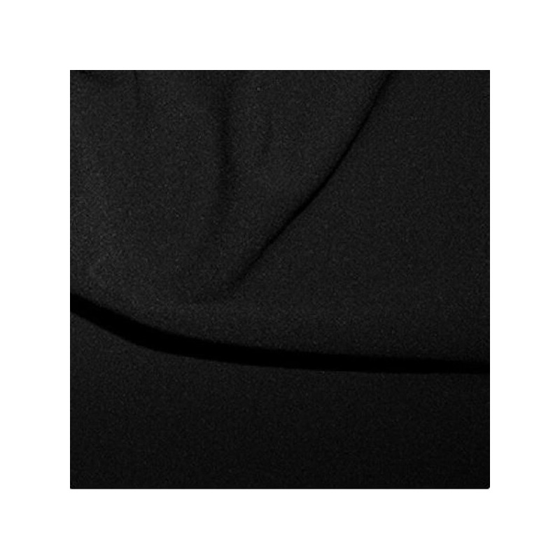 Stretch crepe fabric - black