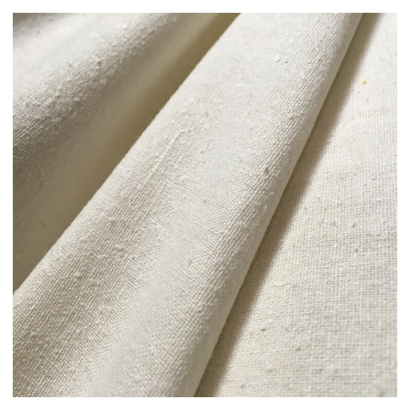 100% Silk Noil Fabric Raw Natural Silk Material