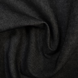  Black 100% Cotton Denim Fabric 7.5oz 283gsm