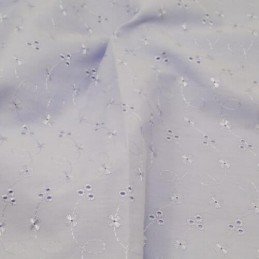 Broderie Anglais 3 Hole Fabric Lilac