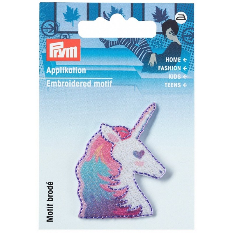 Unicorn Children's Iron On Embroidered Motif Applique
