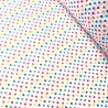 Polycotton Fabric 5mm Polka Dots Rainbow Coloured Sensational Spots