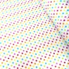 Polycotton Fabric 5mm Polka Dots Rainbow Coloured Sensational Spots