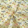 Polycotton Fabric Farmer Joe Farmyard Farm Animals Livestock Cows Chickens Pigs