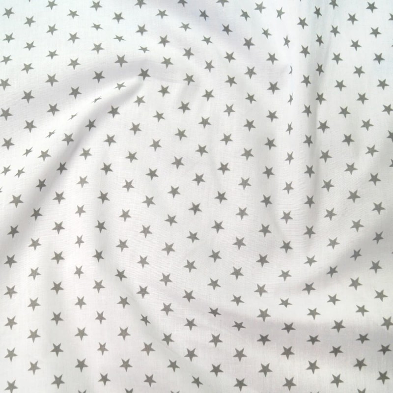 Polycotton Fabric 9mm Shooting Starry Scattered Stars Sky Space 