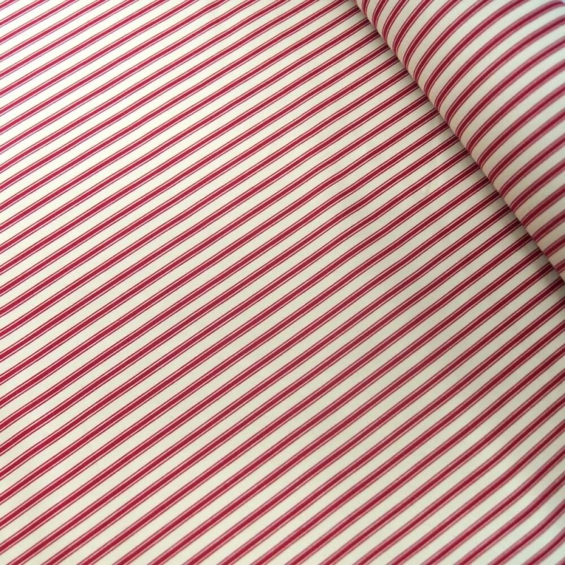 100% Cotton Poplin Fabric Rose & Hubble Ticking Stripes Fashion 