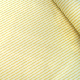 100% Cotton Poplin Fabric Rose & Hubble Ticking Stripes Fashion Yellow