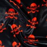 Satin Fabric Halloween Skulls & Crossbones Pirate Fancy Dress 140cm Wide