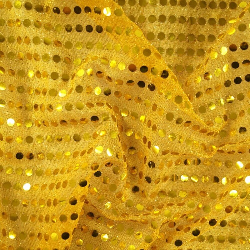 6mm Sequin Shiny Sparkly Material Nylon Polyester Fabric Fancy Dress